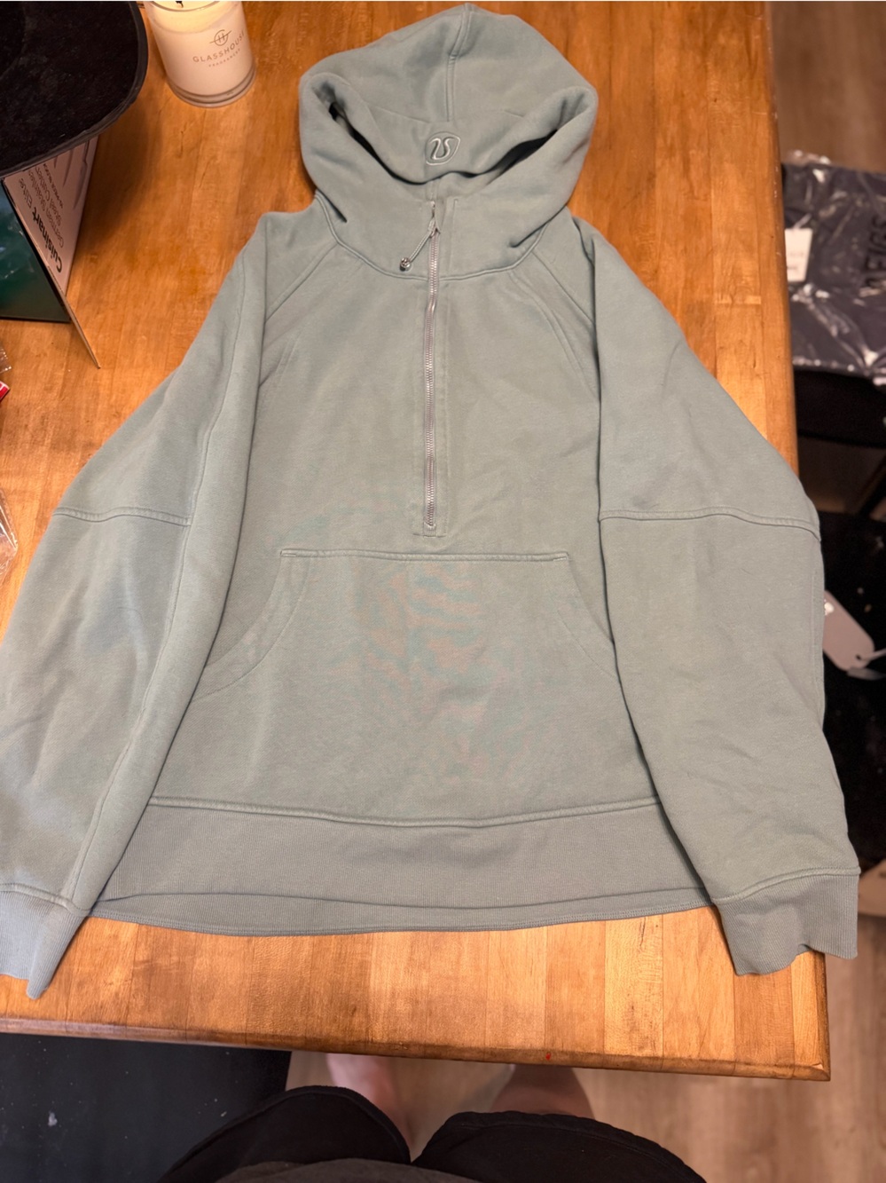 lululemon athletica XL/XXL Sage Green Half-Zip Pullover
